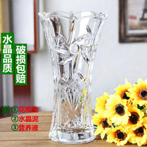 New European large glass transparent vase hydroponic plants rich bamboo green rolow living room simulation flower arrangement decoration ornaments