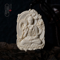 The Amitabha Buddhas mammoth ivory ivory carvings full of ice material zodiac patron saints hanging pendant listing