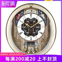  Japan Seiko high-end luxury Japanese-style European living room atmospheric art music timekeeping decoration wall clock watch QXM350