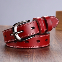 Womens belt fashion Joker-free punching womens decorative belt Simple Korean version of womens jeans