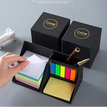 gtd creative foldable notes boxed Net Red Post-it notes Korean ins students with label index tearing convenience sticker small strip learning bookmarks office notepad portable pen barrel