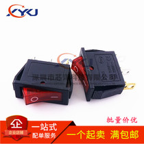 Boat switch KCD3-101N KCD3 3-pin 2-speed illuminated rocker switch 16A 250V Red green