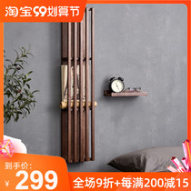Solid Wood newspaper rack wall storage rack magazine magazine magazine magazine storage rack data rack Wall small book shelf