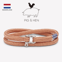 Dutch pig hen2020 summer new mens and womens bracelet boat rope bracelet tide brand gift OLd PINK