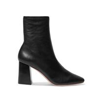 Classic item] LoefflerRandall womens leather thick high heel ankle boots NAP NET-A-PORTER