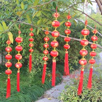 New product Silk Light Red Lanterns series of years more than couplets small lanterns Spring Festival festive supplies