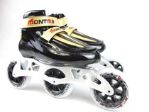 French MONTMA Montema children Professional Speed Skating Shoes Adult Speed Skate Shoes 3 * 110 Professional machines