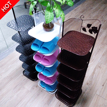 Multi-layer shoe rack simple doorway put economical shoe cabinet home good-looking storage space narrow shelf