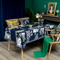 American luxury chenille living room dining table cover retro cold wind tablecloth waterproof anti-scalding coffee table cloth tablecloth