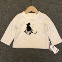 Mont Monmont Withdrawal Cabinet Girl Autumn Winter Clip Cotton Doll Collar T-shirt Pure Cotton Boneless Bilayer Thin flower side collar blouse