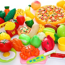 Cut Fruit Childrens Toys Girls Baby Vegetables Chichele Suit Cooking Food Over Home Pizza Boy