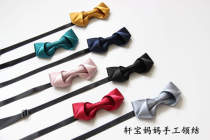 Korean version of the personality childrens solid color bow tie new shirt mens wild baby new year-old baby bow tie