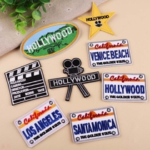 Clothes embroidery cloth stickers computer embroidery chapter exquisite DIY Hollywood board projector clothes decoration patch