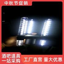 Bar night glowing LED champagne flash head replacement Imperial crown head Ba acrylic swallow flash wine plug special offer