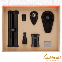 LUBINSKI cigar set Carbon fiber gift good cigar set complete set with convenient travel
