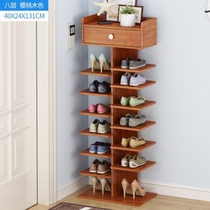 New fish bone shoe cabinet multi-layer assembly simple household space-saving door narrow plate type Home shoe rack storage rack