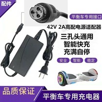 Child Balance Car Charger Triple Hole Head Universal 42V2A Accessories Round Plug Allanger Adapter Power Cord