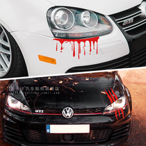 Car Personality Headlights Scratches car stickers Terror Drop Tail Lights Decoration Creative Retrofit Bodywork Scratches Shelter Stickers