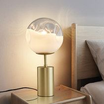 Designer table lamp Italian bedroom bedside lamp modern simple creative personality fashion art glass table lamp