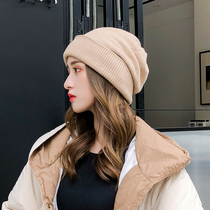 Hat female autumn and winter moon hat postpartum autumn and winter knitted hat Korean tide thickened warm Korean version of Joker wool female