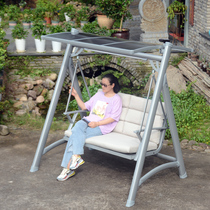 Outdoor cast aluminum leisure swing courtyard garden high-end swing swing swing chair villa open-air balcony hammock bed