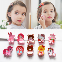 Senmi Rabbit net Red childrens hair clip small clip broken hair bangs clip Korean colorful girl side hair ornaments trinkets