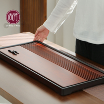 Chamfong Tea Tray Home Utiliti Tea Tray Bamboo Day Style Large Tea Tray Heavy Bamboo Tea Table Tray Drain Tea Sea
