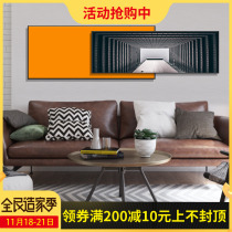 Double-layer modern simple living room decorative painting black and white Nordic high-grade atmospheric light luxury wall hanging painting model room wall