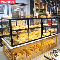 Yuchuang bread cabinet display cabinet Bread Nakajima cabinet Cake shop bag shelf Bread display cabinet Multi-layer glass commercial