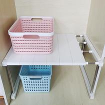 45cm Wide Home Cupboard Partition Barrier laminated table kitchen wardrobe Superimposed Storage Rack Cabinet containing shelf