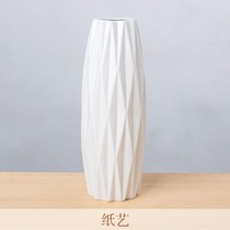 Hydroponic ceramic vase Home decoration Living room ornaments insert dried flowers fake flowers Rich bamboo glass vase ornaments