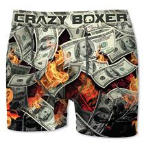 Original packaging Crazy Boxer multi-suit American Tide brand Crazy underwear printing Ice Silk comfortable sports fabric