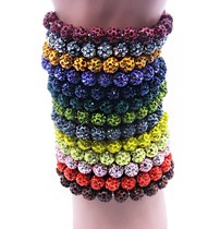 Classic fashion full diamond soft pottery Shambala bracelet multi-color exquisite handmade beaded bracelet women