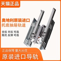 Blum Blum Austrian imported half-pull full-pull damping rebound silent two-or three-section undercarriage drawer track