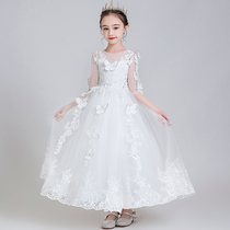 Flower Boy Dress Princess Dresses Girls Fluffy Yarn Childrens Birthday Wedding Dresses Evening Gown Small Host Piano out of service