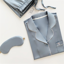 VC Blogger Recommendation * Minimalist Sweetheart 2021 Genuine Silk Pyjamas Lady Summer Pure Color Ice Silk Suit