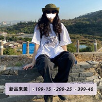 Dongri is a curly dumpling platter white short-sleeved t-shirt womens 2021 new loose casual round-neck top