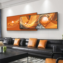 Modern simple living room decorative painting light luxury abstract geometric sofa background wall superimposed hanging painting bedroom bedside mural