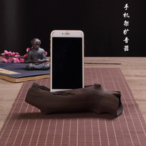 Dead wood ceramic desktop creative mobile phone base bracket loudspeaker office home living room decoration Lazy universal