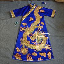  Cloud decoration totem original design womens old embroidery Chinese monk collar design Pan gold embroidery handmade robe dress