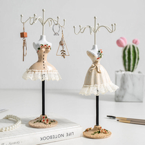 Creative cute girl bedroom dressing table table ornaments earrings jewelry hanger birthday gift