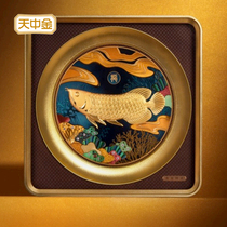 Gold in the sky dragon in the spirit national tide excellent products decorative paintings ornaments commemorative coins 999 pure gold