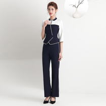 Tangyue Spring and Summer New Foot Bath Technician Work Clothes Womens Foot Health Center Ear SPA Massage Set Mid Sleeve