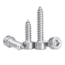 304 stainless steel hexagon socket self-tapping screw HA cylindrical head speaker self-tapping screw M1 7M2M3M4M5-M6mm