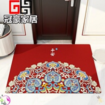 Chinese-style entrance carpet door mat entrance modern light luxury door foot mat gate foot mat ancient wind entrance gate