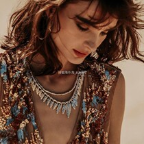 Country now doesnt back up for Spanish small crowdsourced UNOde50 leaf double-layered necklace percentile hyperbolic fashion