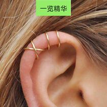 Ear clip cartilage without ear hole ear stud ear line madam