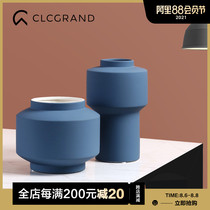 CLC GRAND Morandi color ceramic vase model room simple modern soft decoration creative decoration