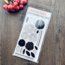 MFT hand-painted rose Scribble Roses imported transparent seal