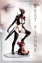 Poly Play Hall Cartoon to change AVP Alien Wars Iron Blood Fighters Large Female Feet Stomp On Devils Hands Statue